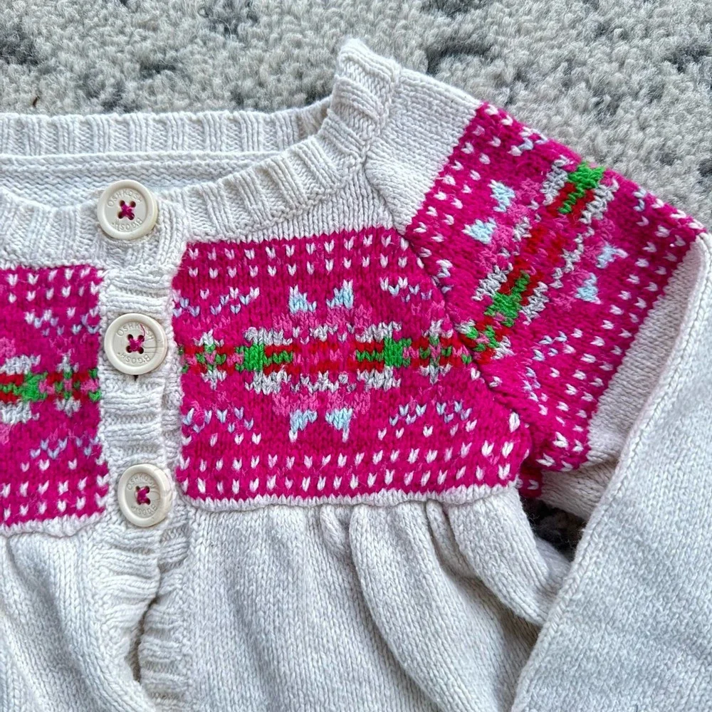 Osh Kosh Infant Girl Peplum Cardigan 6 months